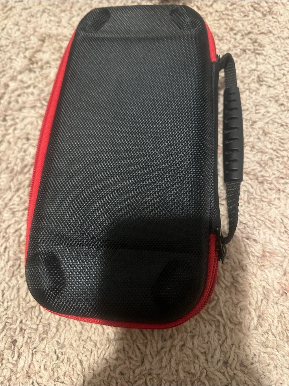 Compact Black and Red Protective Carry Case